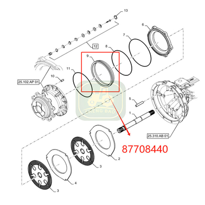 Sistema di frizione Esay installazione 87708440 pistone del freno per retroescalatore