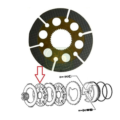Sistema di frizione di ricambio durevole 237021A1 Disco di freno per trattori