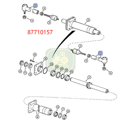 L'assetto anteriore della staffa di legame 87710157 1704-2011 giunto a sfera per carrello elevatore