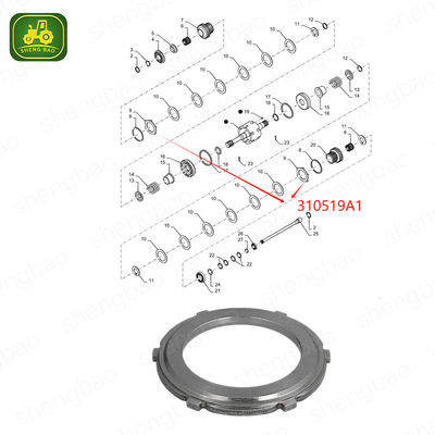 Parti albero cardanico 310519A1 Disco intermedio 97*146*10.2mm 6T Per caricatore