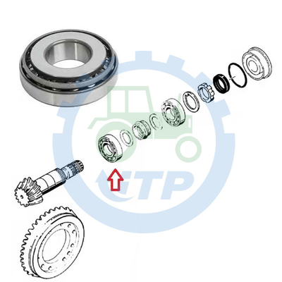 Il caso IH 5140 5150 ha affusolato sopportare 40*90mm K395090 9968047