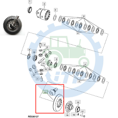 Ingranaggi conici RE336171 11/41T per  8100 8200 8300 8400