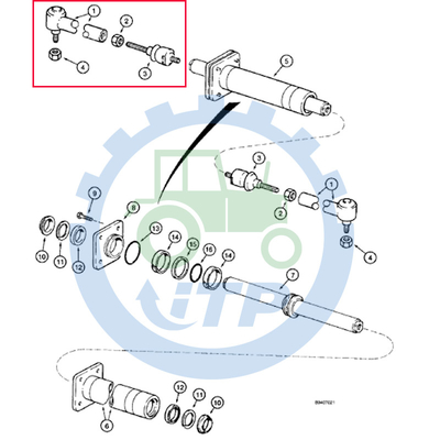 Tirante 053961R1 3785463M1 delle parti del carifor CATore dell'escavatore a cucchiaia rovescia di caso D142916