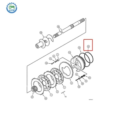 Giunto circolare 308036A1 6193403M1 di caso 580SM 580SM 585G 586G 588G