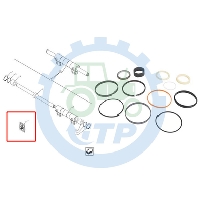 FORO della BARRETTA X 76.2MM del corredo 84257788 38.1MM della guarnizione del PESO di caso 580N 580SN 580SN